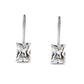 LO5S123 - Sterling Silver  Earrings With  CZ Clear In High Polished( No Plated)-0
