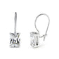 LO5S123 - Sterling Silver  Earrings With  CZ Clear In High Polished( No Plated)-1