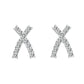 LO5S129 - Sterling Silver  Earrings With  CZ Clear In High Polished( No Plated)-0