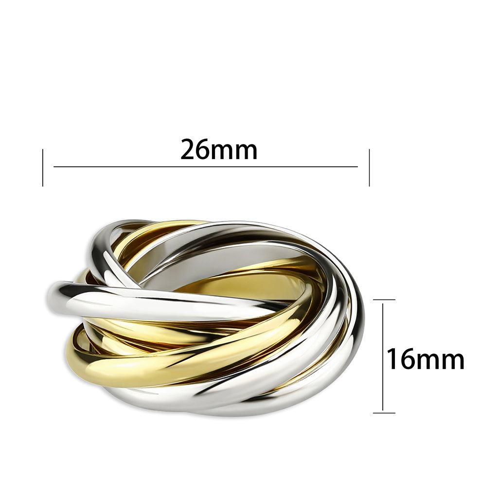 LO5W236- 2-Tone Brass Ring No Stone-1