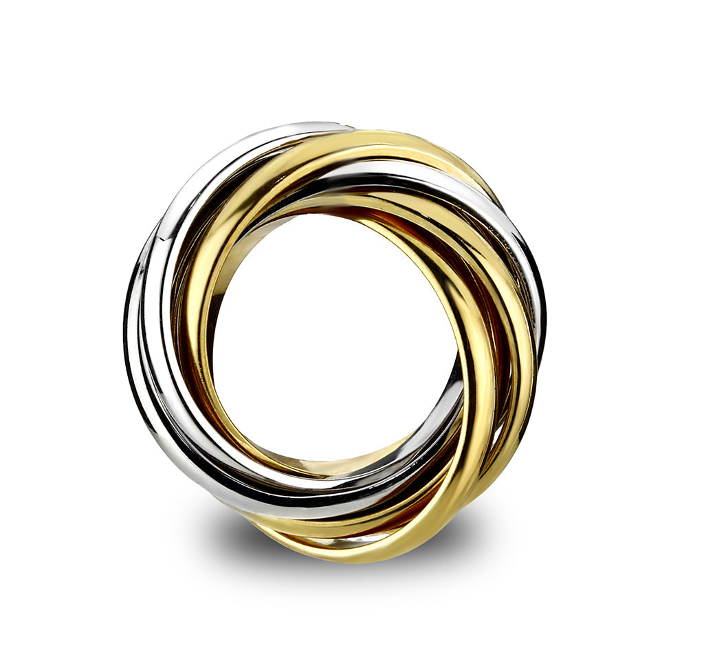 LO5W236- 2-Tone Brass Ring No Stone-2