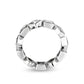 LO5W241-  Brass Ring With CZ  in Clear Rhodium Plated-2
