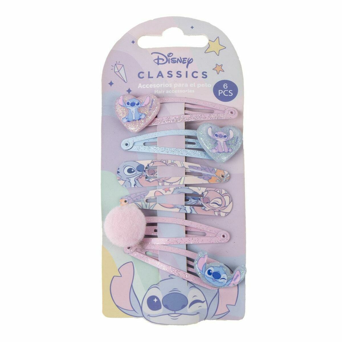 Hair Clips Stitch Blue-0