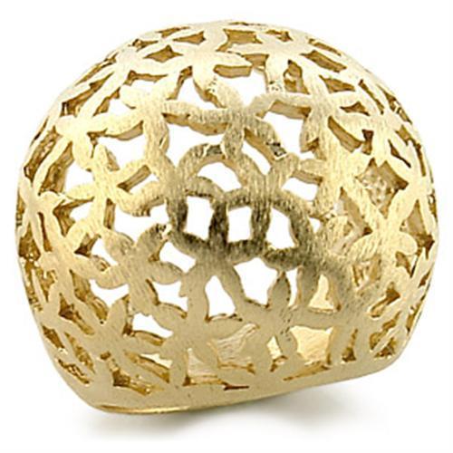 9W180 - Gold Brass Ring with No Stone-0