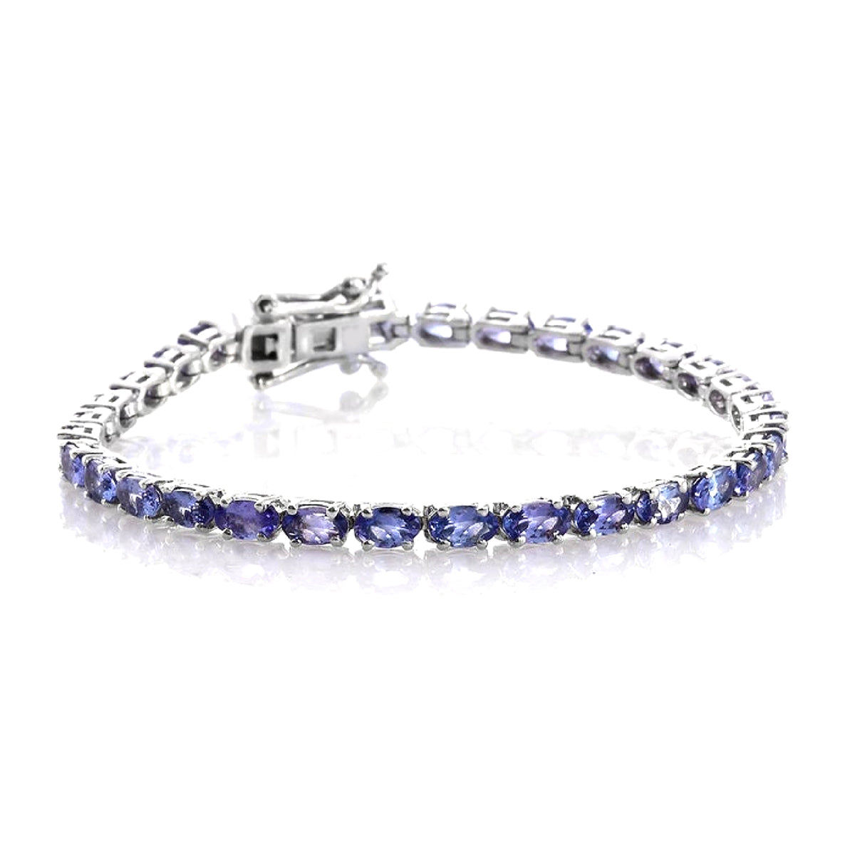 Tanzanite Tennis Bracelet – 925 Sterling Silver