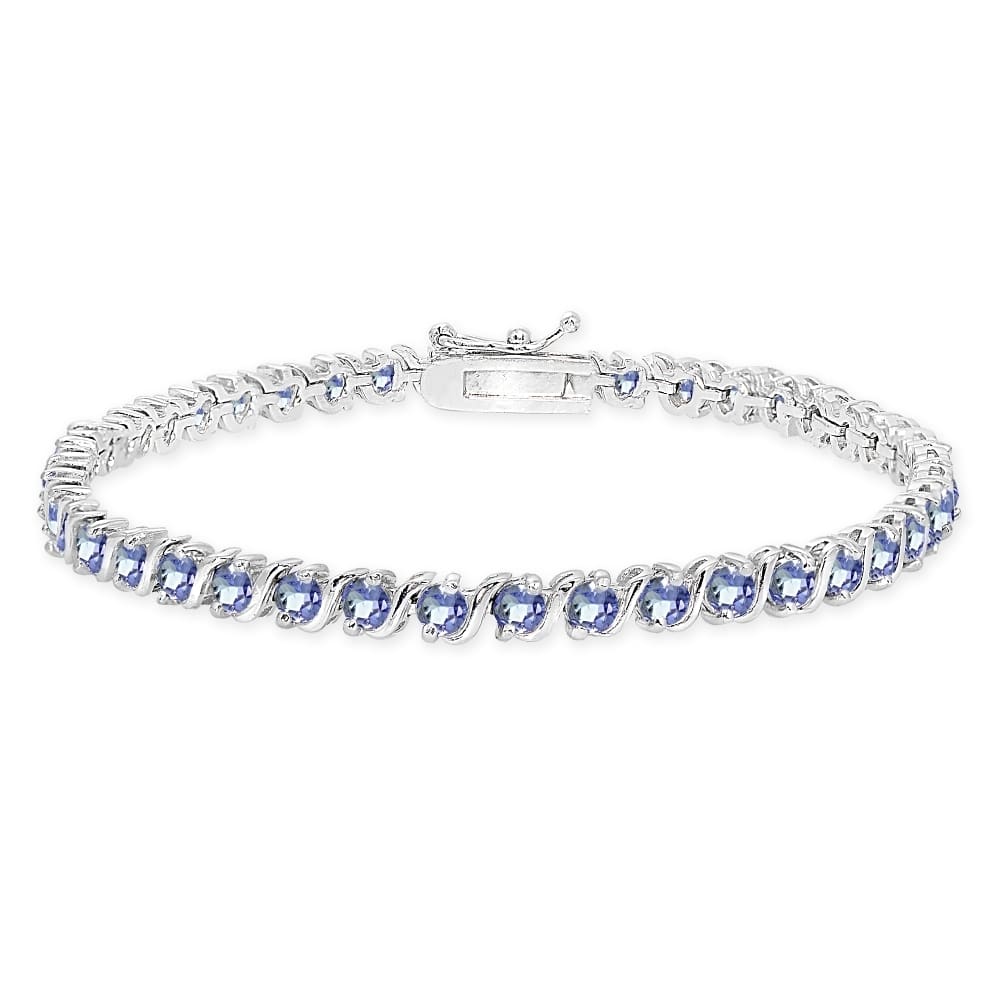 Tanzanite Tennis Bracelet – 925 Sterling Silver