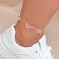 Silver Butterfly Charm Anklet Boho Beach Foot Jewellery Ankle Bracelet for Girls-0