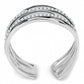 DA047 - High polished (no plating) Stainless Steel Ring with AAA Grade CZ  in Clear-2