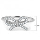 DA057 - High polished (no plating) Stainless Steel Ring with AAA Grade CZ  in Clear-1