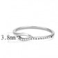 DA113 - High polished (no plating) Stainless Steel Ring with AAA Grade CZ  in Clear-1