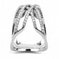 DA255 - High polished (no plating) Stainless Steel Ring with AAA Grade CZ  in Clear-3