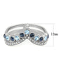 DA305 - No Plating Stainless Steel Ring with Top Grade Crystal  in Multi Color-1