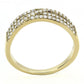 DA321 - IP Gold(Ion Plating) Stainless Steel Ring with AAA Grade CZ  in Clear-2
