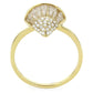 DA359 - IP Gold(Ion Plating) Stainless Steel Ring with AAA Grade CZ  in Clear-2