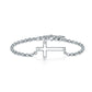 Solid 925 Sterling Silver Bracelet Cross Religious and Wedding Gift Classic XFB8007-0