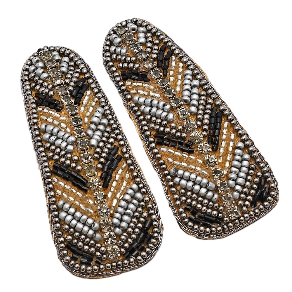 Colorful Beaded Hair Clip, Jewelry,Beaded Barrette,Indigenous Hair Clip ,Tribal Barrette,Beaded Hair Bow FHC1002-3