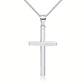 Cross Pendant Necklace Solid 925 Sterling Silver XFN8114-0