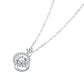 1 Carat Moissanite Diamond Dancing Stone Necklace 925 Sterling Silver MFN8137-2