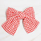 Gingham Bow Pretty Bow Hair Clip-4