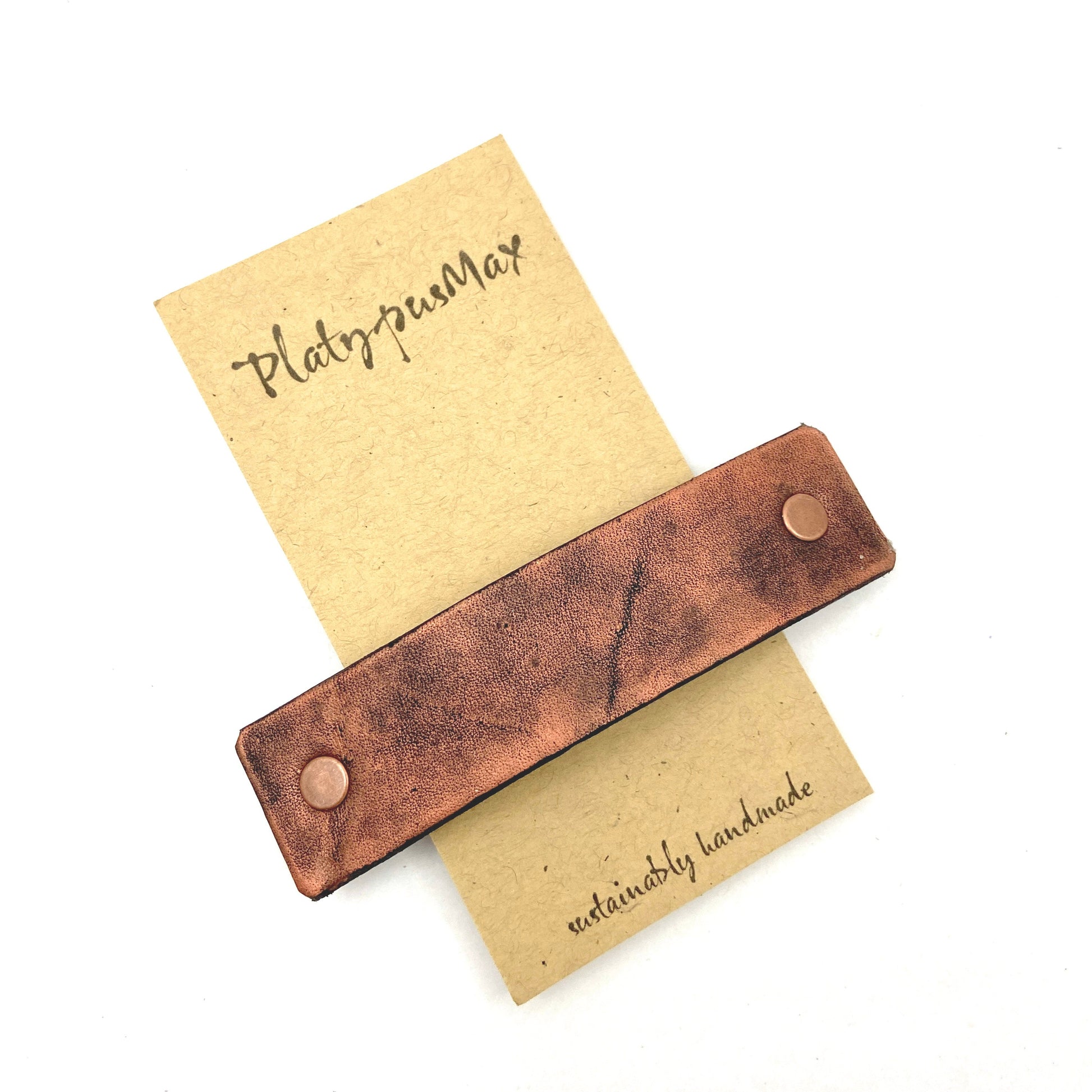 Rustic Copper Hair Clip Barrette-0