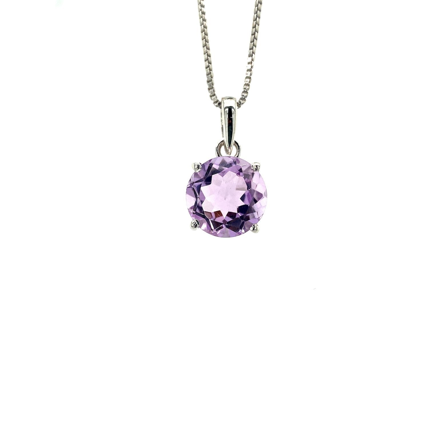 Amethyst Pendant in .925 Sterling Silver - KSP 33656