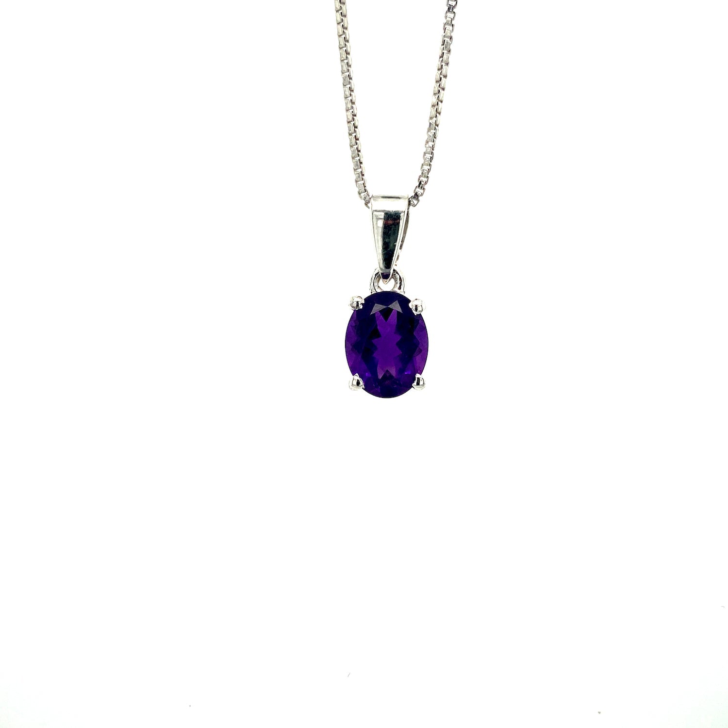 Amethyst Pendant in .925 Sterling Silver - KSP 36150