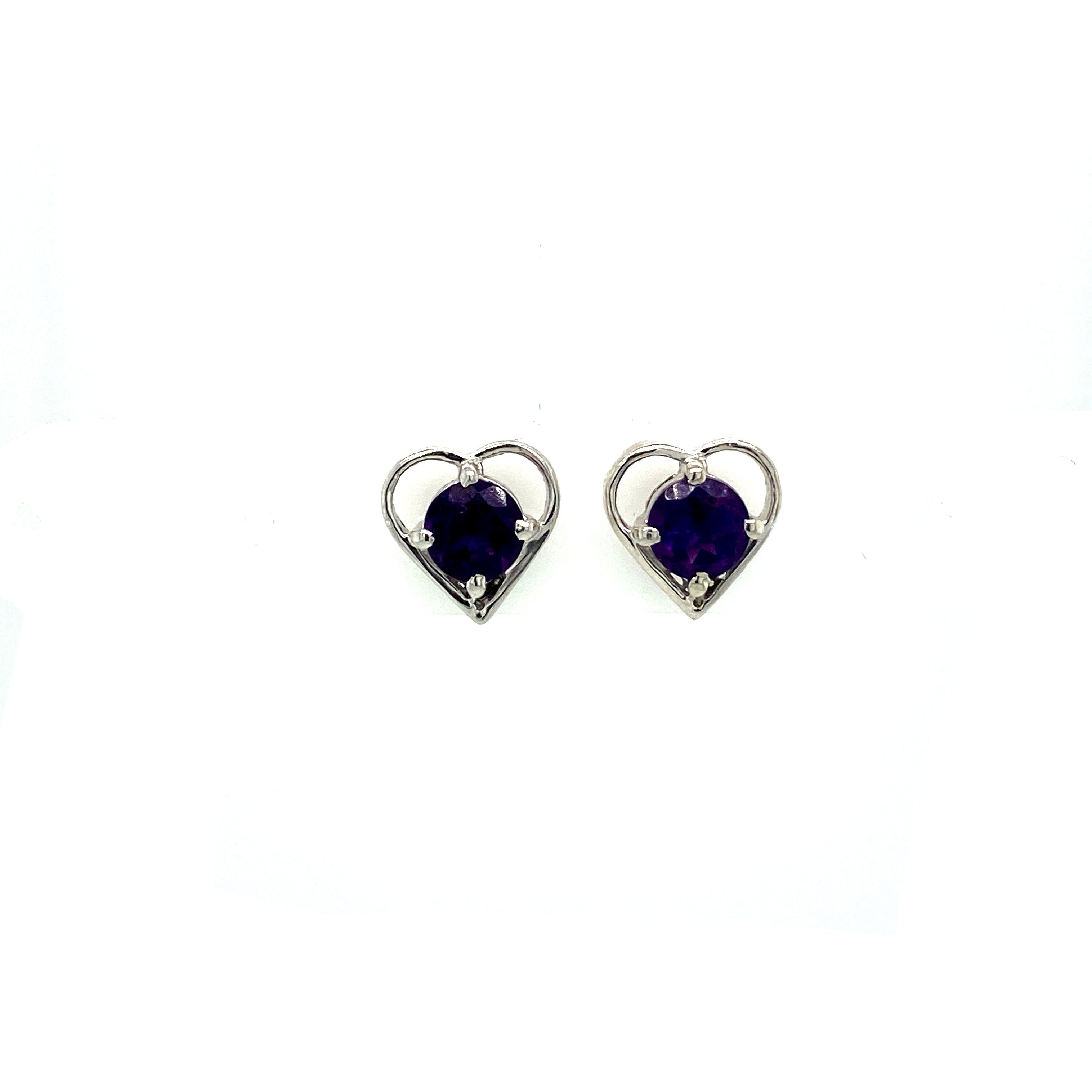 Amethyst Earring in .925 Sterling Silver - KST 51112