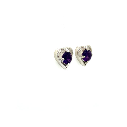 Amethyst Earring in .925 Sterling Silver - KST 51112