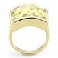 LO1251 - Gold Brass Ring with AAA Grade CZ  in Topaz-2