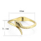 LO2140G - Flash Gold Plated Snake Bangle with Top Grade Crystals-1