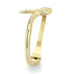 LO2140G - Flash Gold Plated Snake Bangle with Top Grade Crystals-2