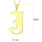 LO230 - Gold Brass Chain Pendant with No Stone-1