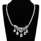 LO2334 - Rhodium Brass Jewelry Sets with AAA Grade CZ  in Clear-3