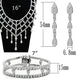 LO2428 - Rhodium Brass Jewelry Sets with AAA Grade CZ  in Clear-4