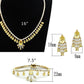 LO2429 - Gold Brass Jewelry Sets with AAA Grade CZ  in Topaz-4