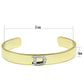 LO2573 - Gold+Rhodium White Metal Bangle with Top Grade Crystal  in Clear-1