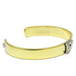 LO2575 - Gold+Rhodium White Metal Bangle with Top Grade Crystal  in Clear-2
