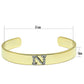 LO2583 - Gold+Rhodium White Metal Bangle with Top Grade Crystal  in Clear-1