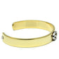 LO2586 - Gold+Rhodium White Metal Bangle with Top Grade Crystal  in Clear-2