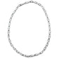 LO2709 - Rhodium Brass Necklace with AAA Grade CZ  in Clear-1