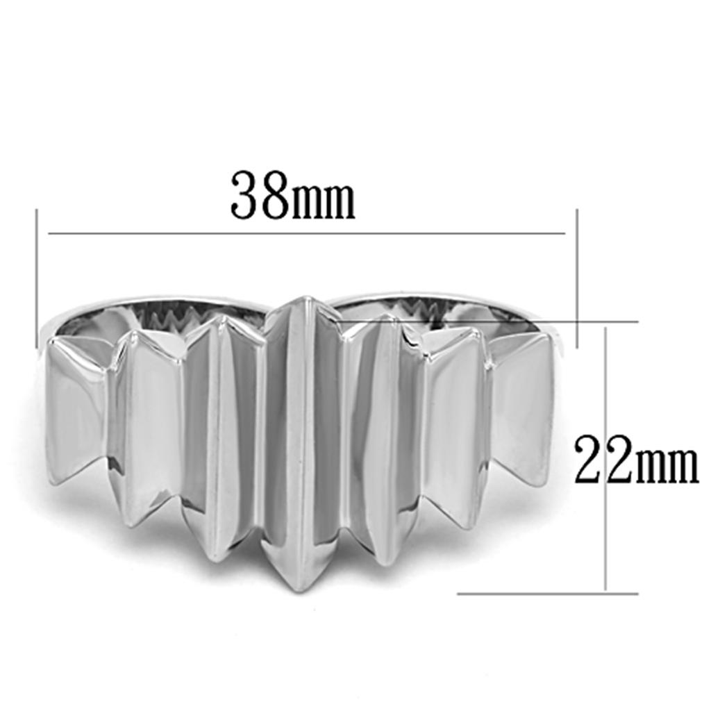 LO3021 - Rhodium Brass Ring with No Stone-1