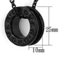 LO3088 - TIN Cobalt Black Brass Chain Pendant with No Stone-1