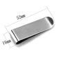 LO3379 - High polished (no plating) Stainless Steel Money clip with No Stone-2
