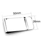 LO3380 - High polished (no plating) Stainless Steel Money clip with No Stone-2
