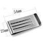LO3383 - High polished (no plating) Stainless Steel Money clip with No Stone-2
