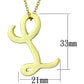 LO3459 - Gold Brass Chain Pendant with No Stone-1