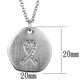 LO3480 - Rhodium+Brushed Brass Chain Pendant with Top Grade Crystal  in Clear-1