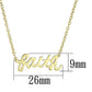 LO3485 - Gold Brass Chain Pendant with No Stone-1