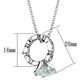 LO3494 - Rhodium Brass Pendant with AAA Grade CZ  in Clear-1
