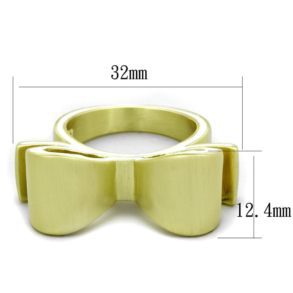 LO3600 - Gold & Brush Brass Ring with Epoxy  in White-1